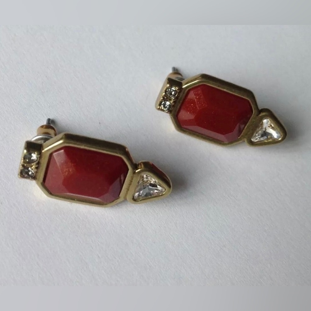NWT SILPADA - KRP0089 - Resin, Swarovski Crystals & Brass "Mirage" Earrings
